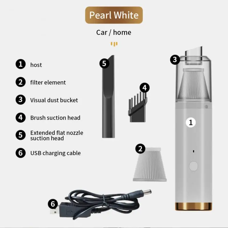

Cordless Handheld Portable Wireless Car Vacuum Cleaner Dual Filtration System Vacuum Cleaner Auto Vacuum Home & Car Dual Use