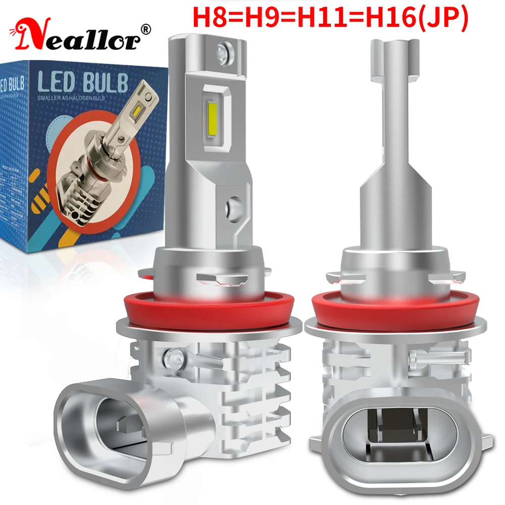 2 шт. H11 H8 светодиодные противотуманные фары Canbus H16 H9 автомобильная лампа 12 В 55 Вт