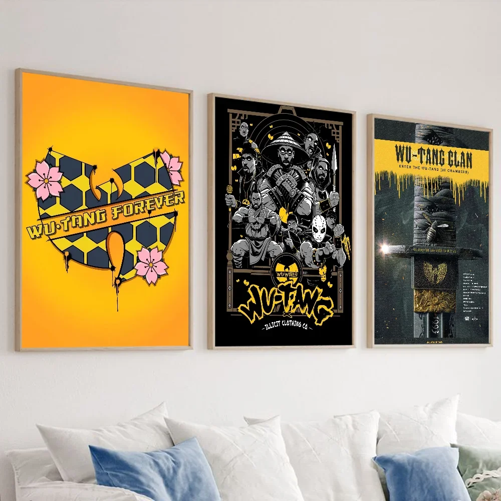 Wu-B-Tangs Clan музыкальный постер ПВХ