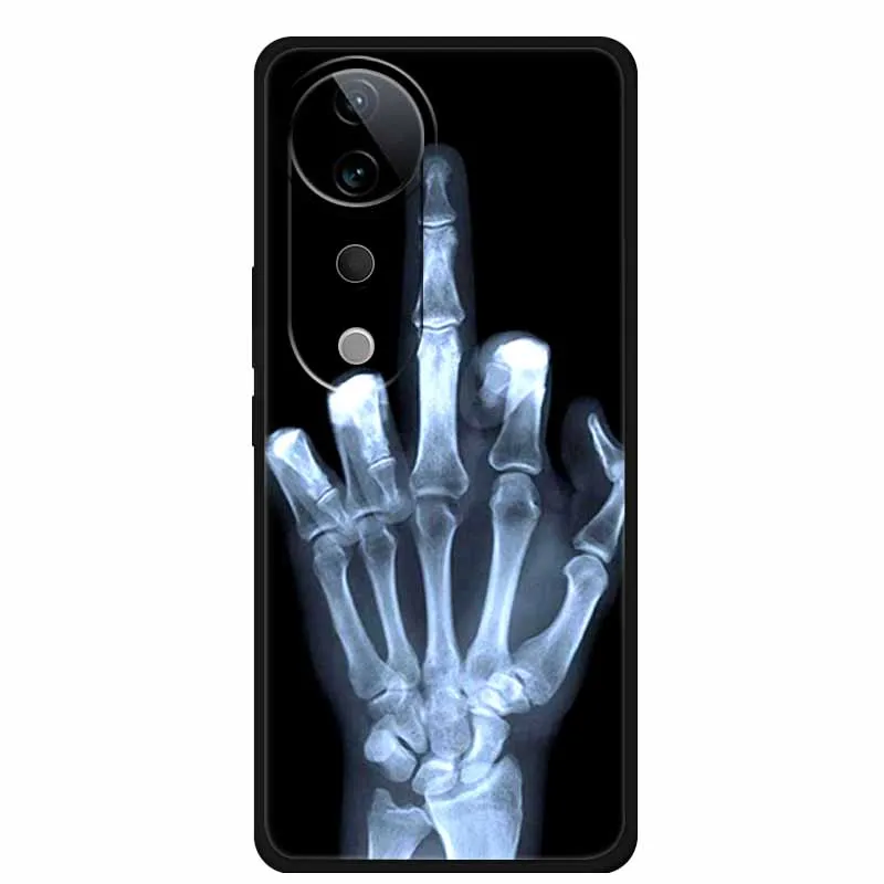 ДЛЯ Vivo T3 Ultra чехол 6 78 &quotПопулярная черная силиконовая Мягкая задняя крышка для