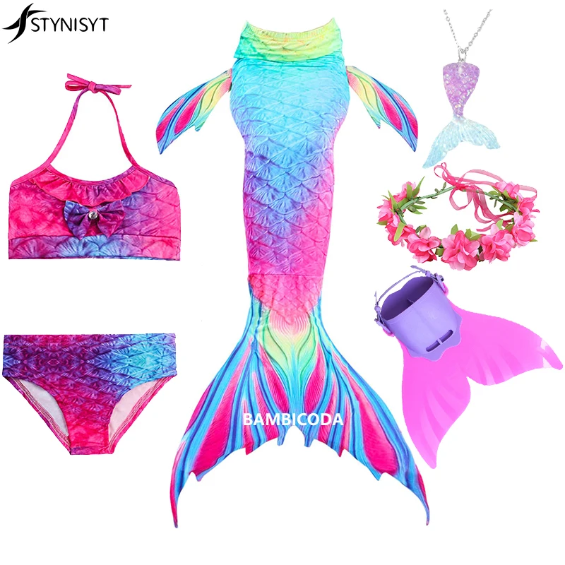 

Summer Mermaid Tail Costume Swimsuit 2022 New Ariel Costume Halloween Costume Party Dress for Kids Girl Swimsuit Anime Cosplay