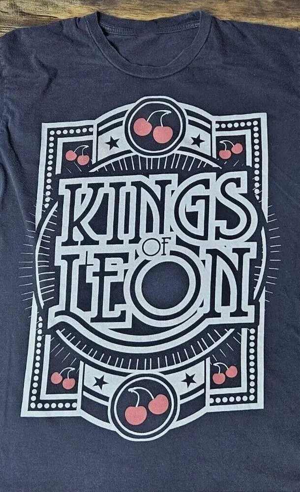 Фото Черная рубашка Trend KINGS OF LEON Tour, новая №1