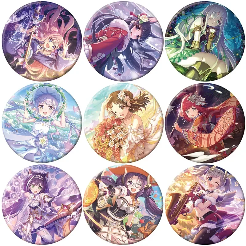 58 мм Princess Connect! Re аниме фигурка Йори Акари Нанака значок косплей мультфильм броши