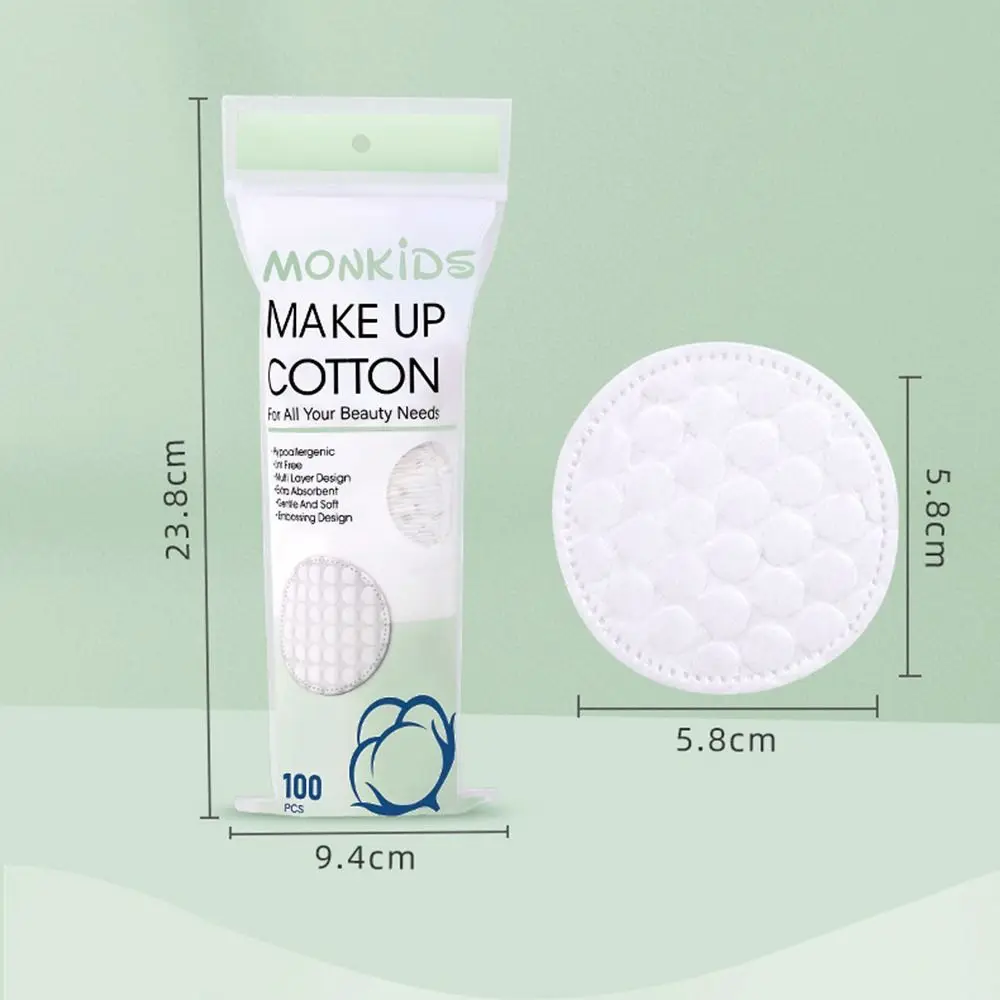 100 шт./пакет мягкие одноразовые средства для снятия макияжа с жемчужным узором