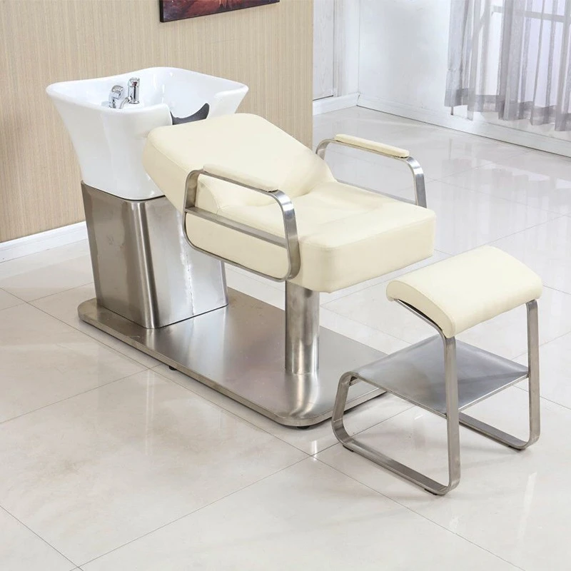 Вращающийся простой шампунь-стул для мытья волос спа-мойка кровать
