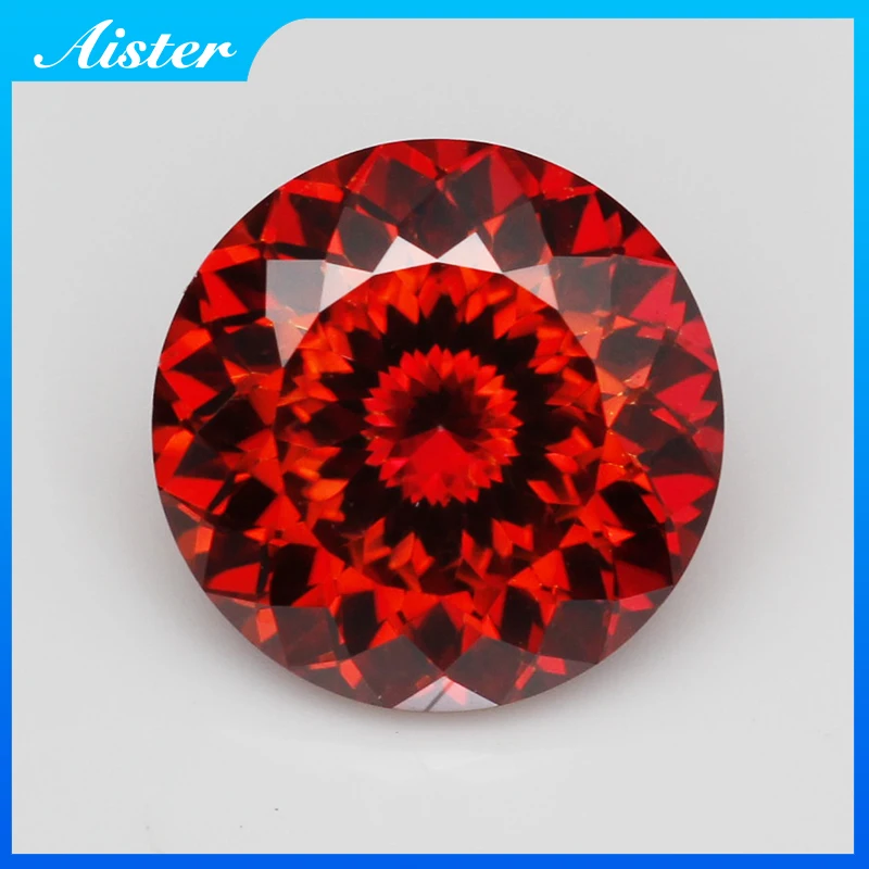 Гранат Круглый 100 граненый Ограненный Муассанит свободный камень бриллиант