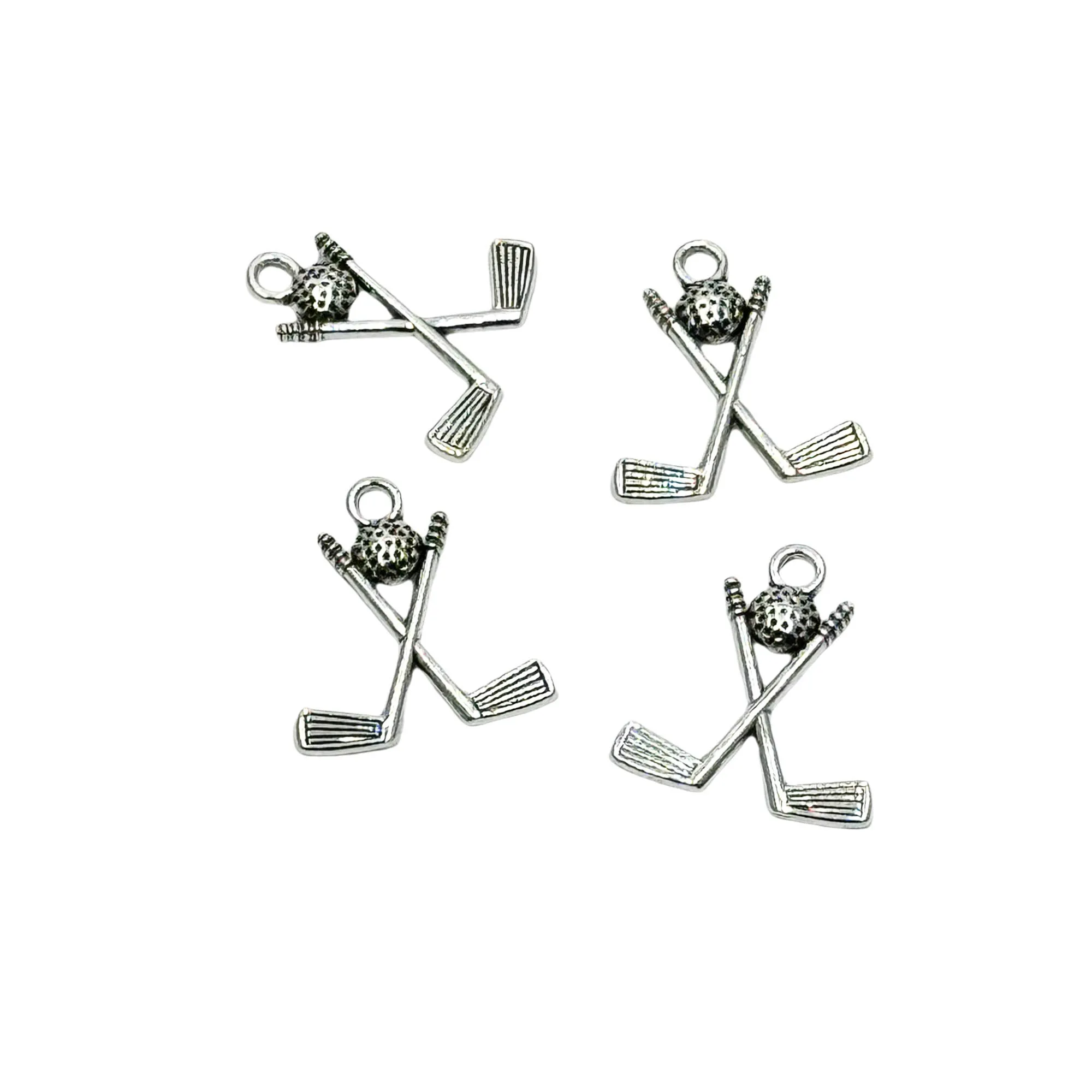 30 шт. подвески в виде шариков тибетский серебряный кулон гольф и бюстгальтера 18x20