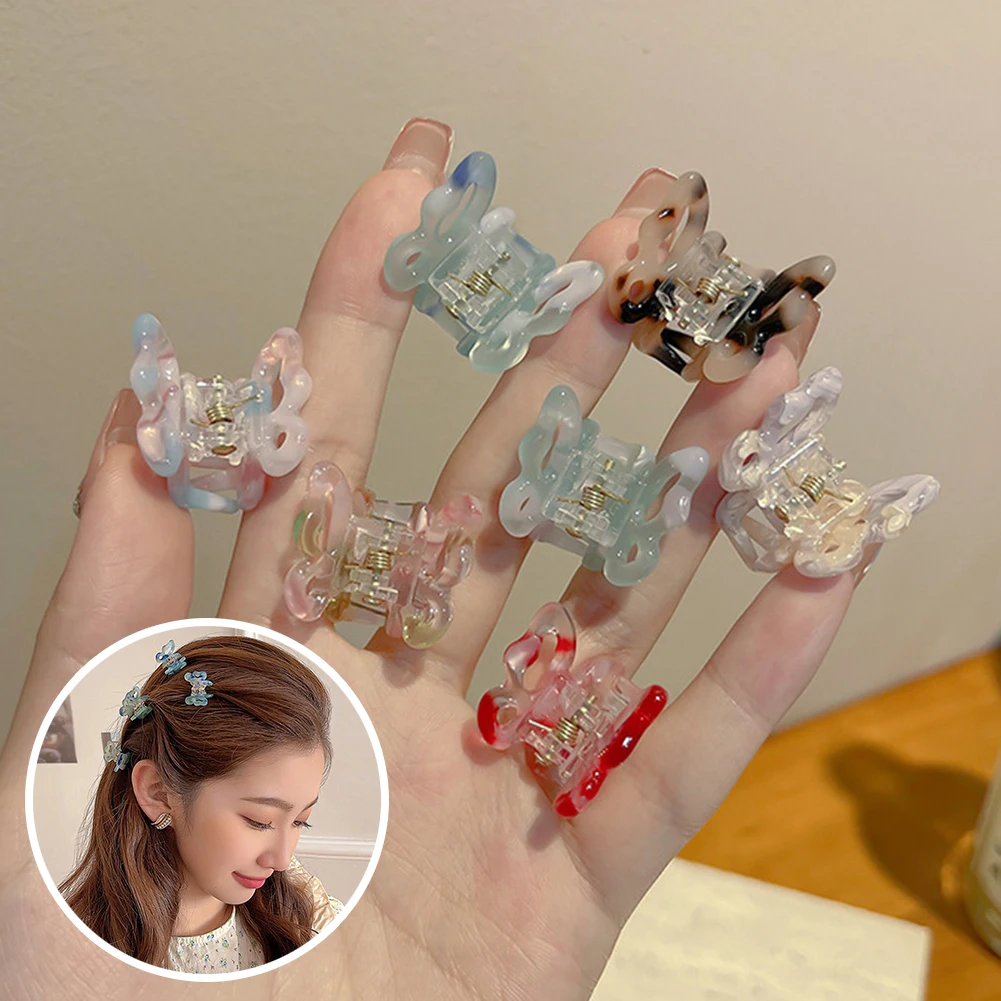 

Acetate Resin Hair Claw Sweet Fairy Butterfly Hairpin Clip Colored Styling Tools Barrettes For Women Girls