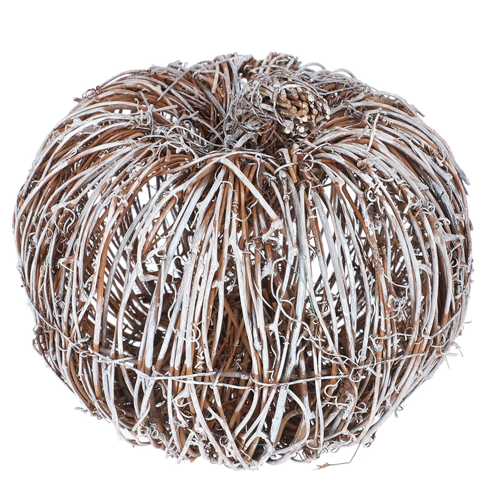 

Rattan Pumpkin Decor Artificial Fake Pumpkin Natural Grapevine Pumpkin Fall Decor