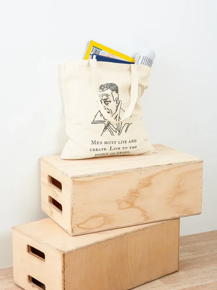 Albert Camus Quote Design in Fine Line Art Tote Bag сумка-тоут сумки для женщин сумки-шоппер тканевая