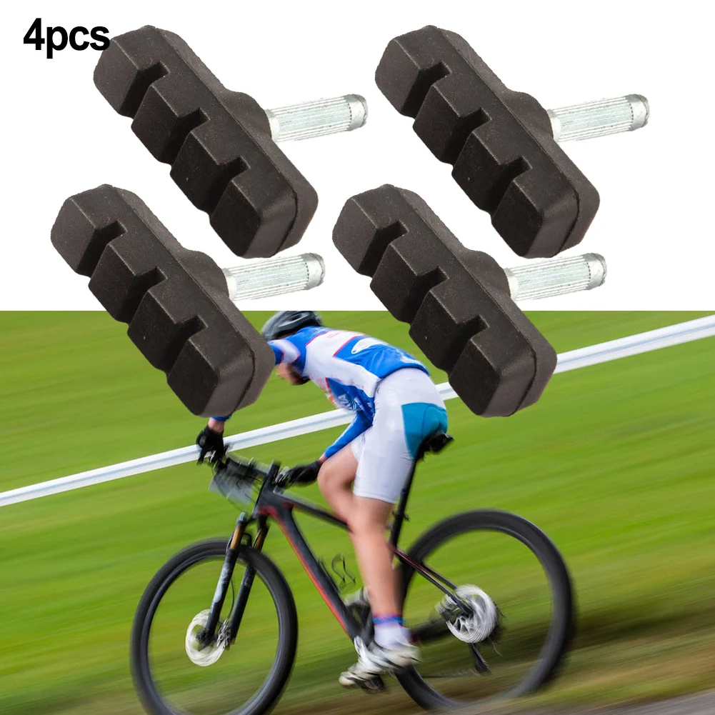 

2 пары тормозных колодок консольные велосипедные Тормозные колодки MTB дорожные циклы велосипедные тормозные колодки 55 мм Стопорные колодки без резьбы