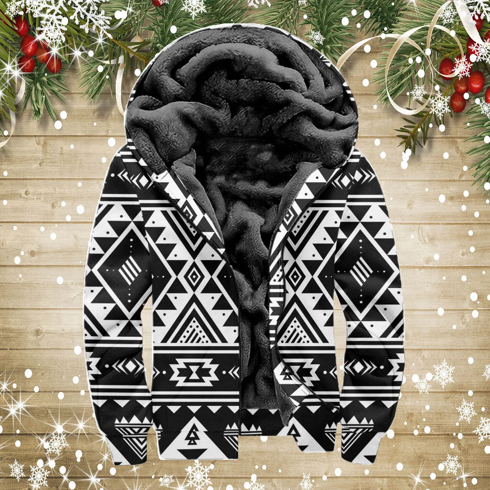 

Мужской зимний спортивный костюм, Толстая теплая куртка на молнии в Западном этническом стиле, толстовка с капюшоном и брюки, спортивная одежда, повседневная флисовая верхняя одежда, топы