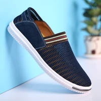 2022 summer mesh men casual shoes new water sneakers men outdoor walking shoes trainers breathable slip on mens loafers size 44