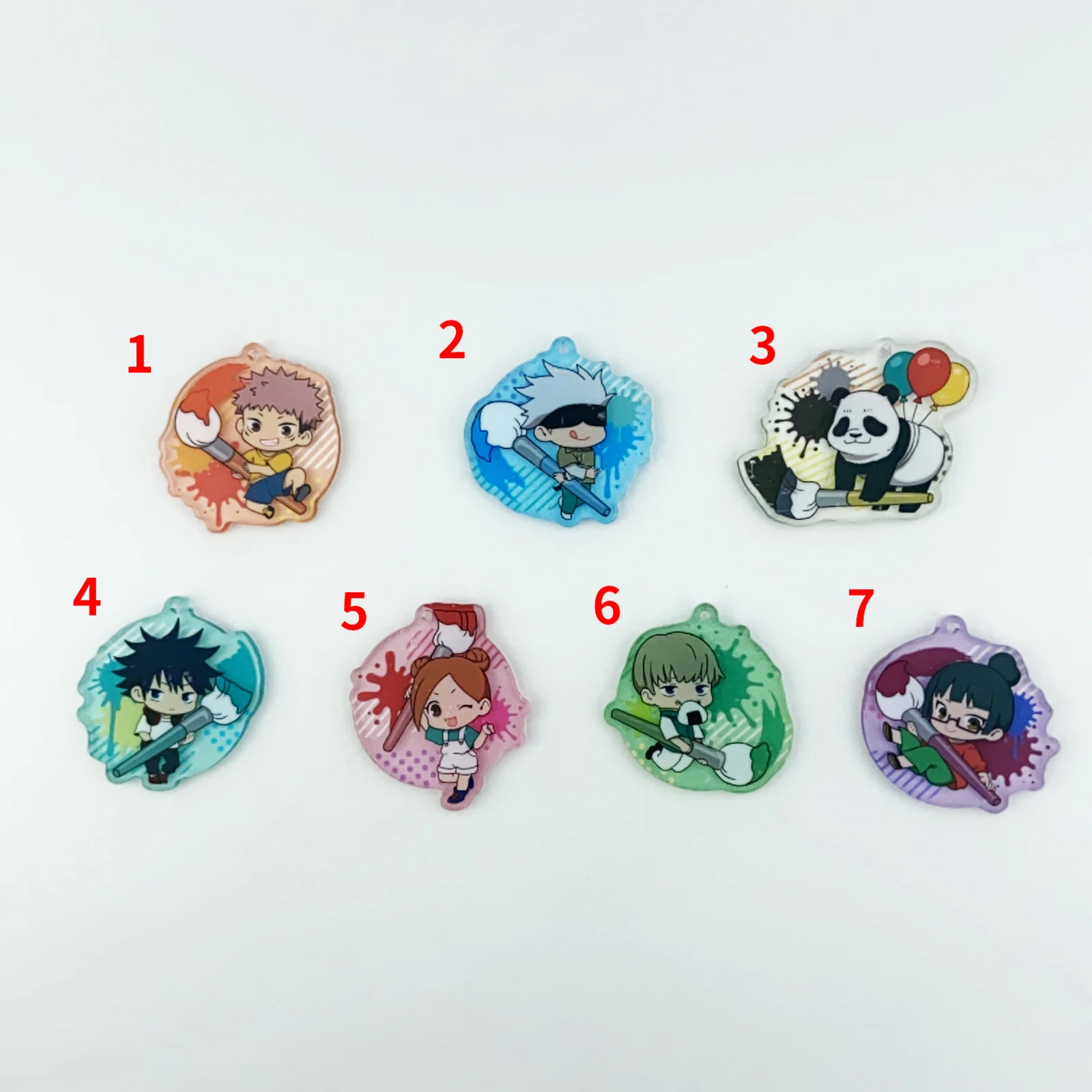 

Jujutsu Kaisen Anime Rubber Keychain Key Ring Race Straps Cosplay