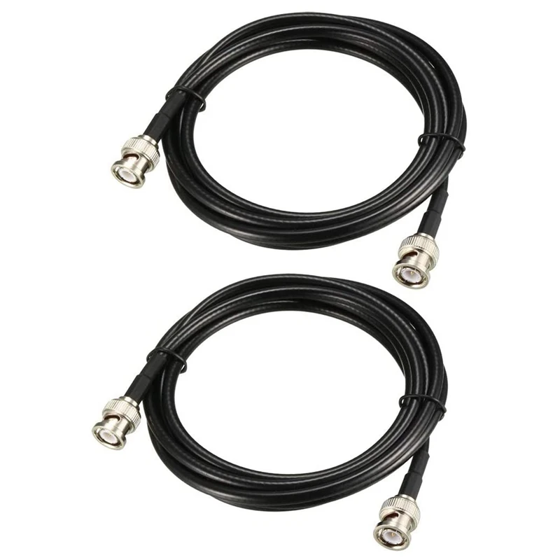 

RG58 Coaxial Cable With BNC Male To BNC Male Connectors 50 Ohm 6 Ft 2Pcs