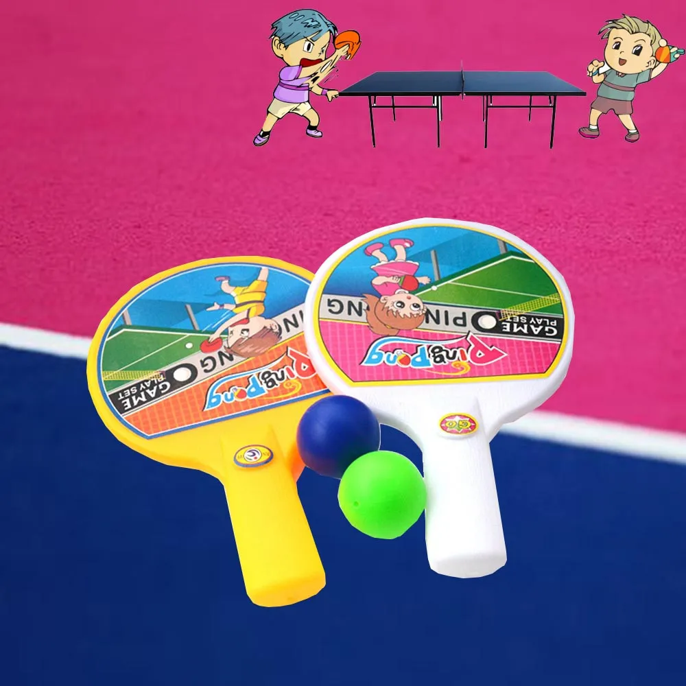 

Wholesale!Mini Table Tennis Set Toys Ping Pong Bats Balls Boys Girls Fun Sports Toy Parent-child Interactive Game Children Gifts