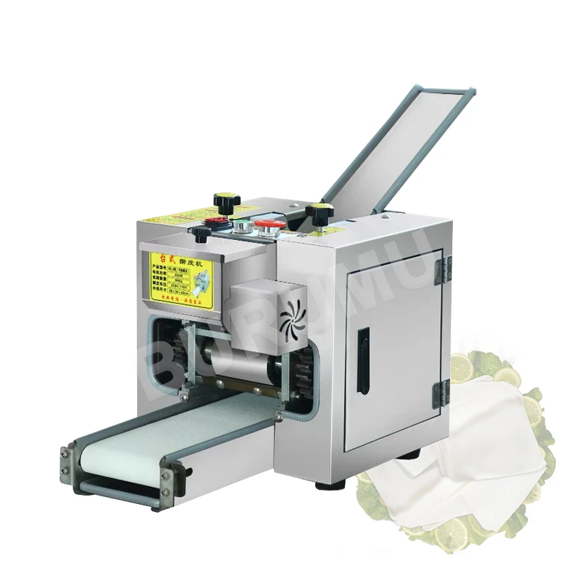 

Making Dumpling Wrappers Machine Commercial Stainless Steel Automatic Wonton Skin Maker Rolling Pressing Cut Round Square Model