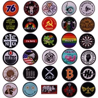 novelty round enamel pins collect anime movies games fiction badge metal cartoon lapel pin brooch for jewelry accessory