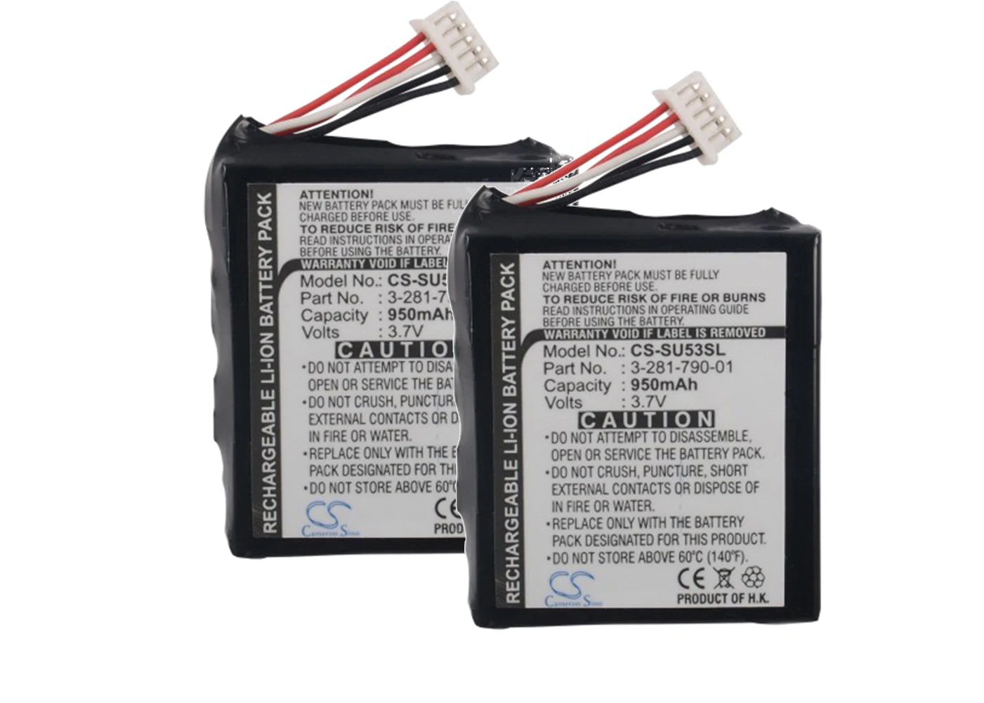 

2 упаковки, аккумулятор 950mA для Sony NVD-U01N, NV-U50, NV-U50T, NV-U51T, NV-U53 3-281-790-01