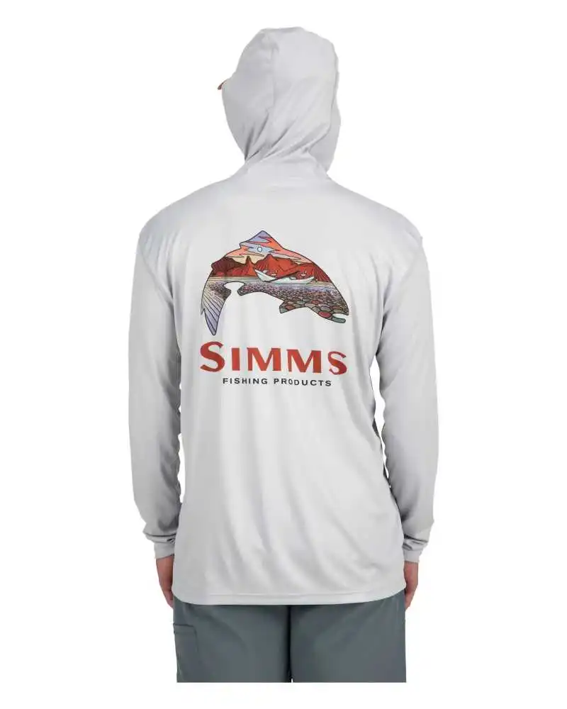 

Nieuwe Simms Vissen Kleding Outdoor Lange Mouwen T-shirt Met Kap Zon Ademende Hengelen Kleding