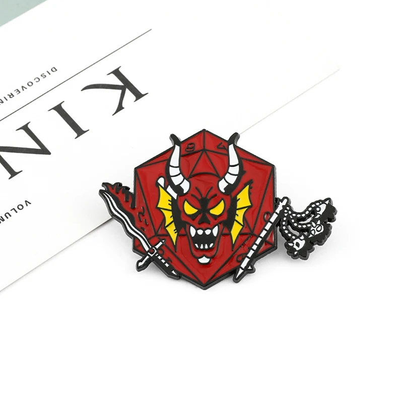 

Stranger Things Pin Eddie Munson WASP Pins Badge Button Brooch for Backpacks and Jacket Vintage Jewelry Gifts for Friends