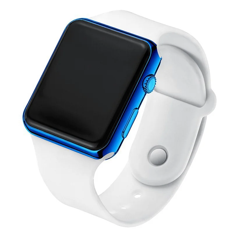 Top Brand Watch Woman Square Silicone Band Digital Watch LED Digital Watches Male Female WristWatch Sport Clock Hours