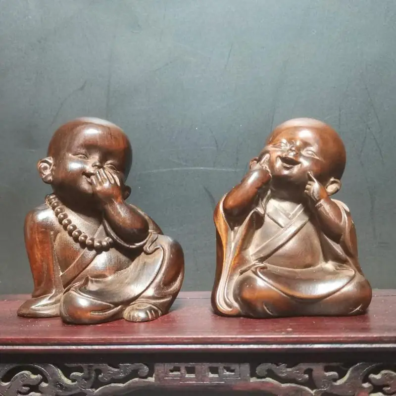 

Маленькое искусственное украшение из бокса, аксессуары для украшения дома, для гостиной, буддийская резьба по дереву, японские искусственн...