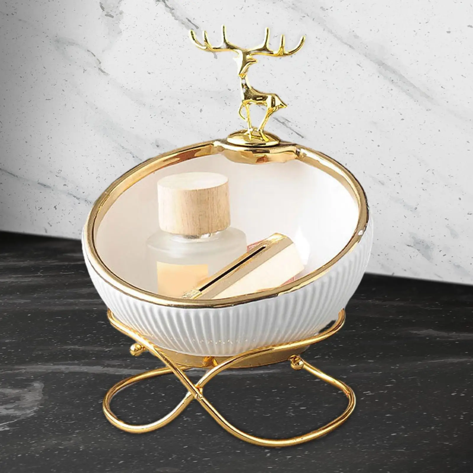 

Bathroom Counter Organizer Soap Tray Jewelry Organizer Soap Dish Holder for Desktop Kitchen Countertop Dressing Table Counter