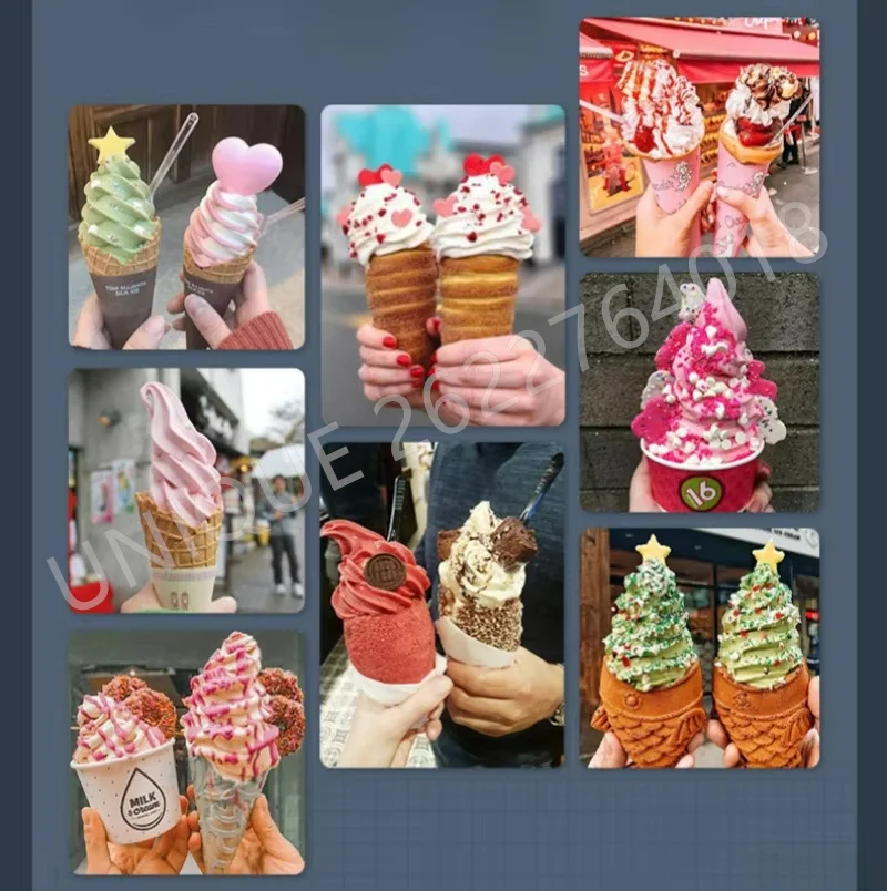 Коммерческая многофункциональная конусная машина для производства мягкого