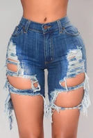 womens supper cute summer high waist jeans denim shorts ladies ripped do old washed stretchy biler jeans streetwear clothing