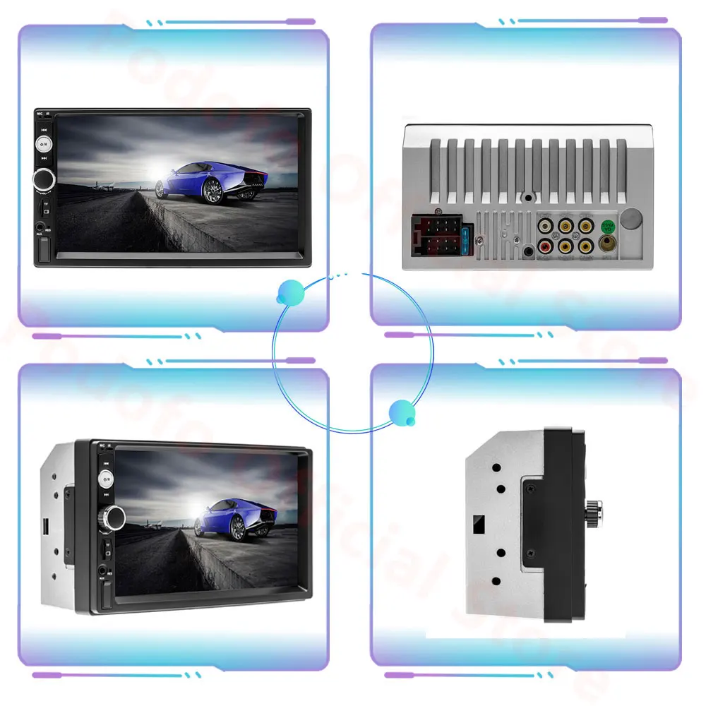 Автомагнитола CarPlay, мультимедийный плеер на Android, с 7 экраном, MP5, Bluetooth, монитором, FM радио, типоразмер 2 din (art.: 3920bfc6969ca) - 3920bfc6969ca