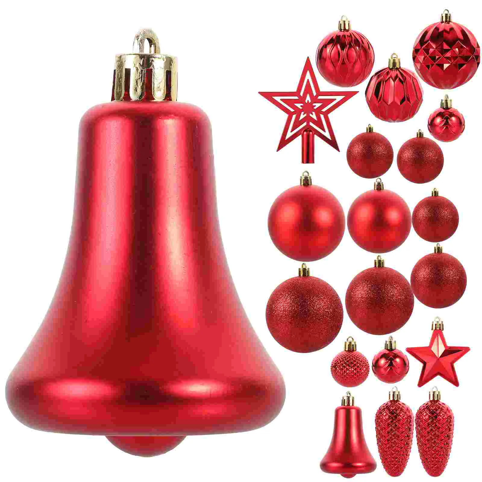 

45 Pcs Christmas Decorations Decorative Balls Xmas Tree Hanging The Ornaments Plastic