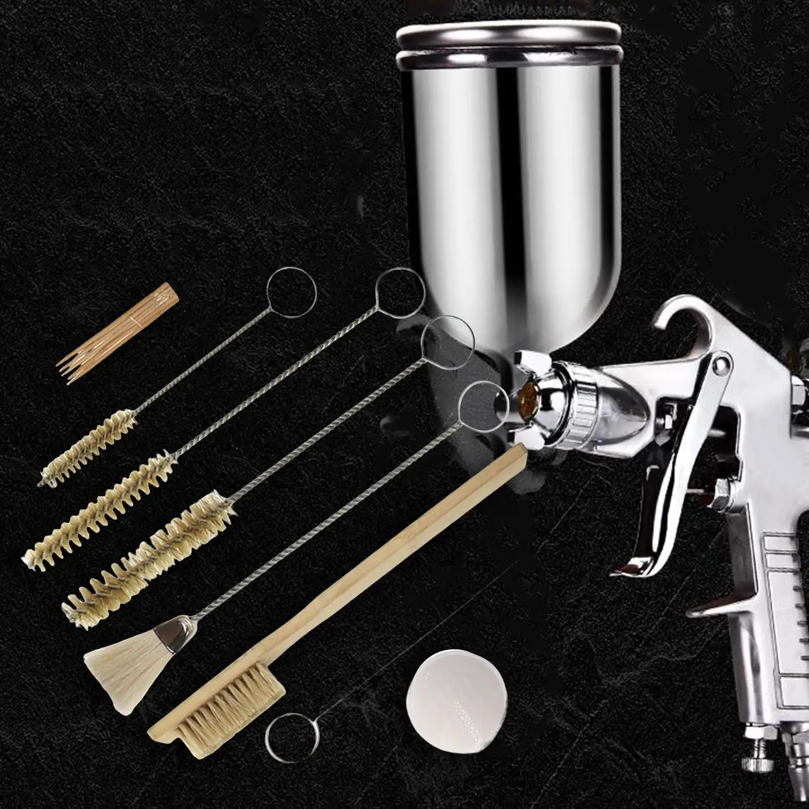 

12Pcs Pro Airbrush Cleaning Set Airbrush Painting Supplies for Remove Nozzle Paint Lance