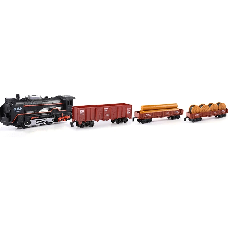 

Electric Racing Rail Car Kids Track Train Model Toy Baby Railway Train Racing Road Transportation Building Slot Sets Toys Kids