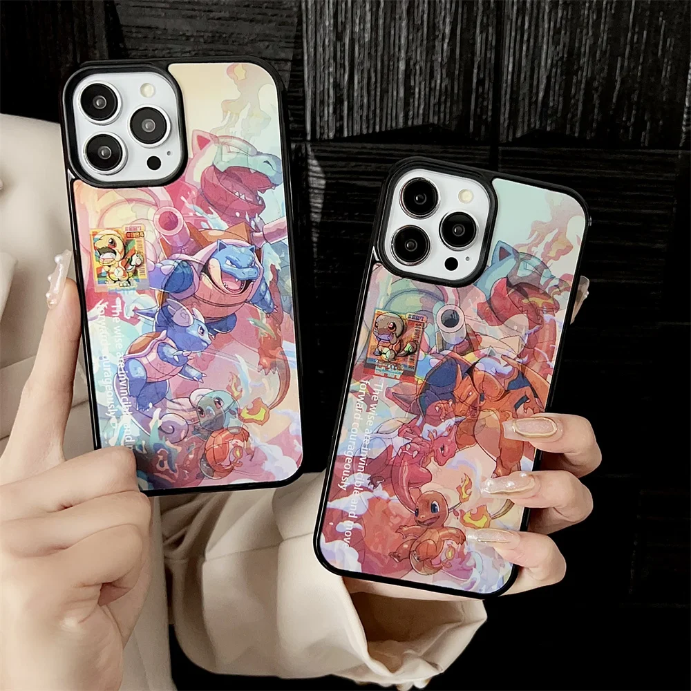 Милый 3D чехол для телефона с изображением покемона харизада бластозы iPhone 16 15 14 13 12