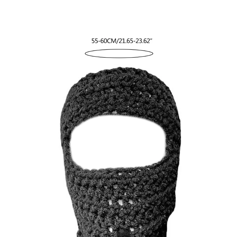 Вязаная ветрозащитная Балаклава для взрослых милая студенческая шапка