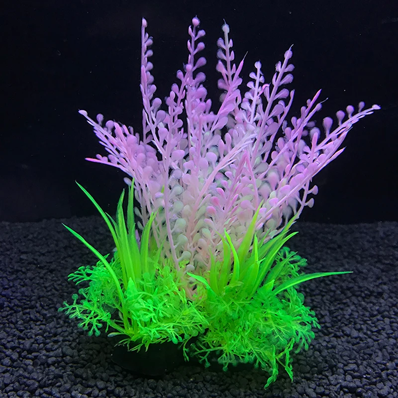 Plastic No Harm Long Simulation Aquarium Green Fake Water Grass Fish Tank Ornament Decoration Artificial Green Plant New! images - 6