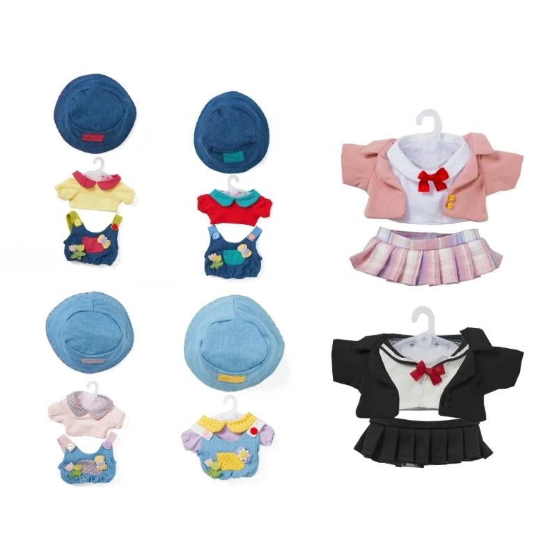 

Baby Clothing for 8’’ Reborns Toy Plush Bodysuit Cloth Accessories Hat Shirt Pants Outfit for Idol-Doll