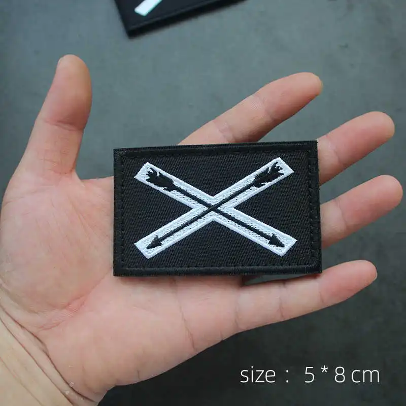 Противотуманные черные нашивки TFD с вышивкой для искусственного жилета