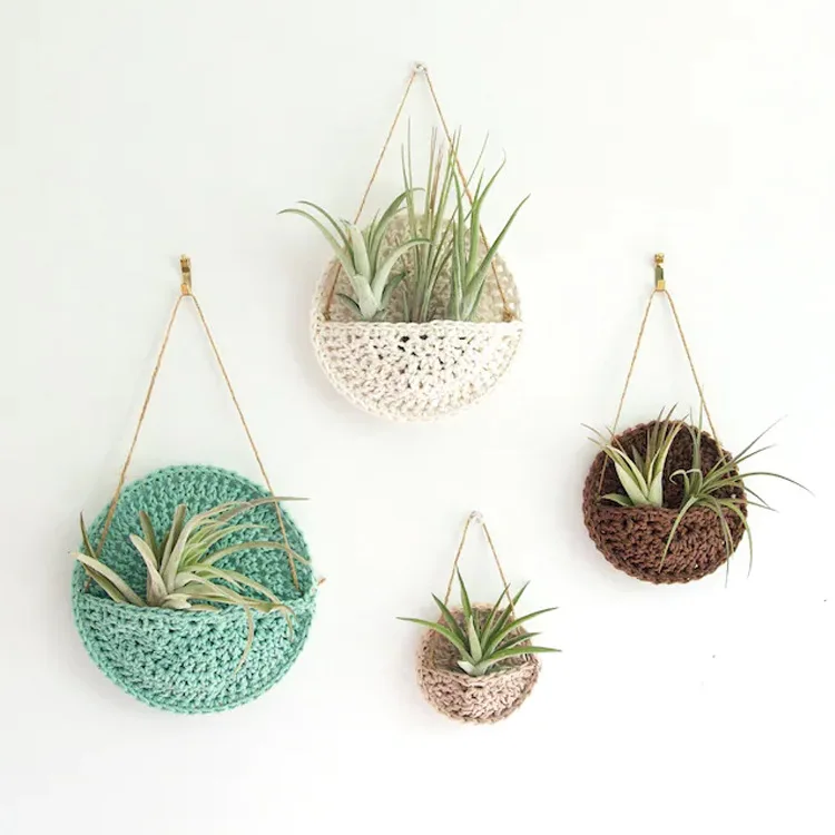 

Bohemian Handmade Hook Line Air Planting Decorative Flower Basket Nordic Cake Shop Small Fresh Store Decoration Small Pendant
