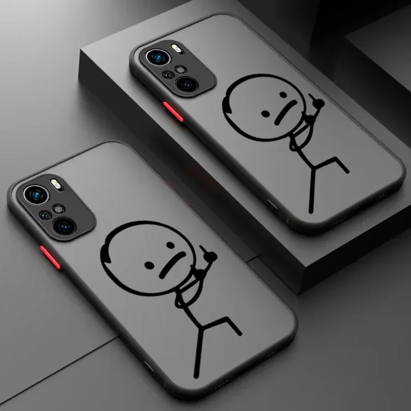 Matchstick Men Phone Case For iPhone 16 15 13 11 12 14 Pro Max Mini X XS XR 7 8 Plus SE Shockproof Bumper Covers Fundas Shells