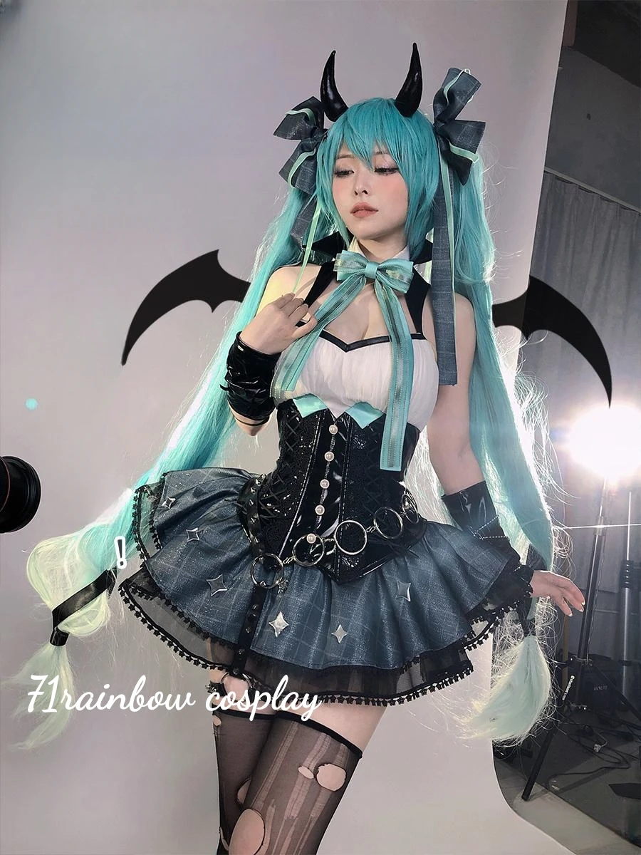 Mikuu Little Devil Косплей MIKUU Енот Шакал Костюм Девушка Одежда на Хэллоуин Платье Аниме