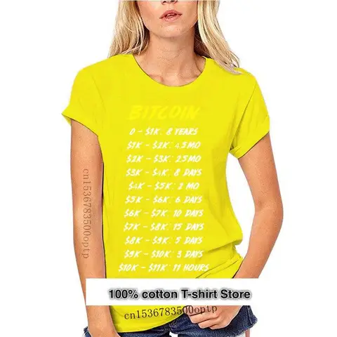 Camiseta de манга corta a la moda para mujer, playera de la историю биткоина, playera de criptomoneda 2021