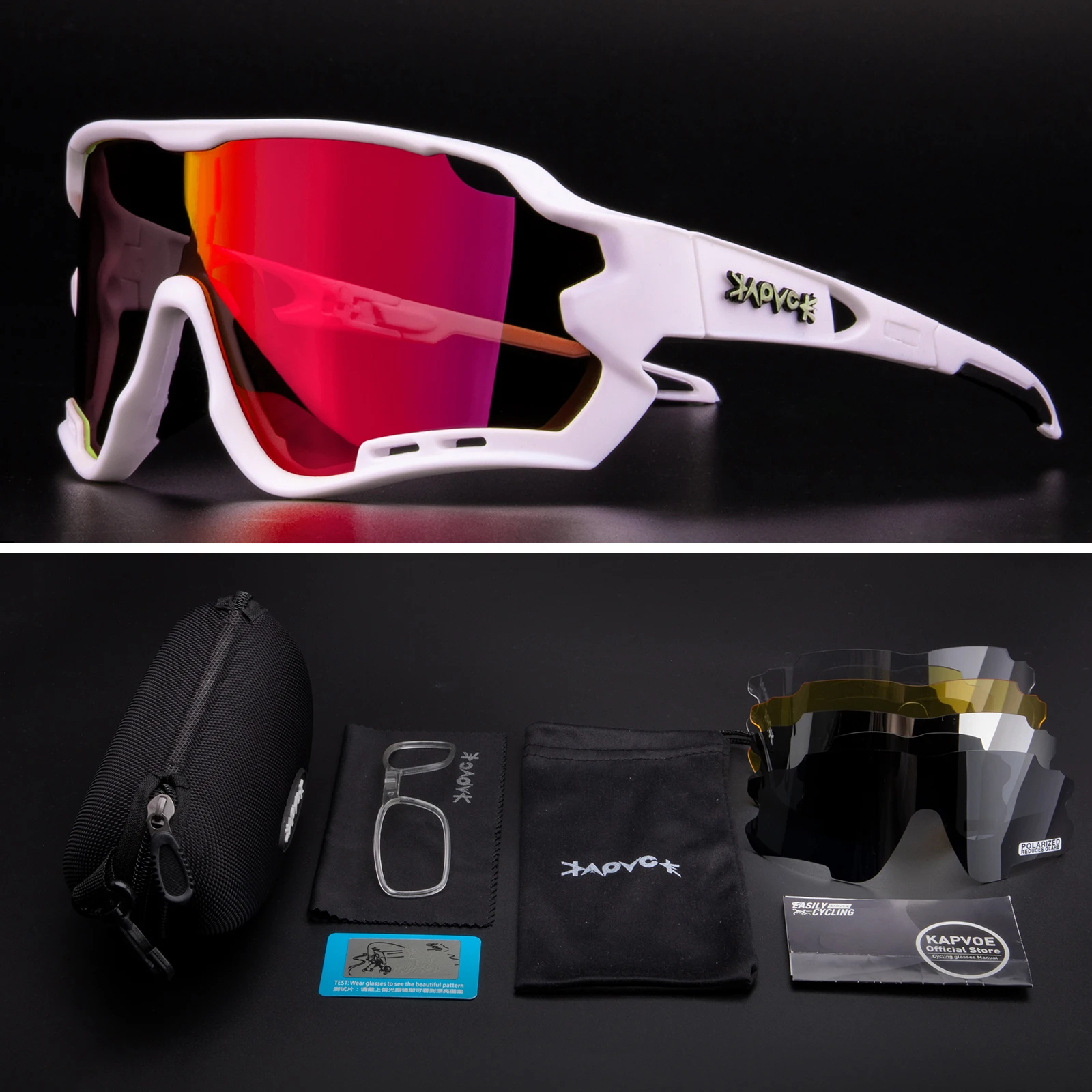 

Kapvoe Skiing Eyewear UV400 Snowboard Mask Man Bike Sunglasses Camping Hiking Driving Glasses Woman Ski Goggles Men Ski Glasses