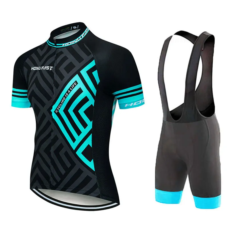 

2022 Men's Ropa Ciclismo Cycling Jersey Set Short Sleeve Racing Bicycle Clothes Suit Summer Mountain Bike Cycling Clothing