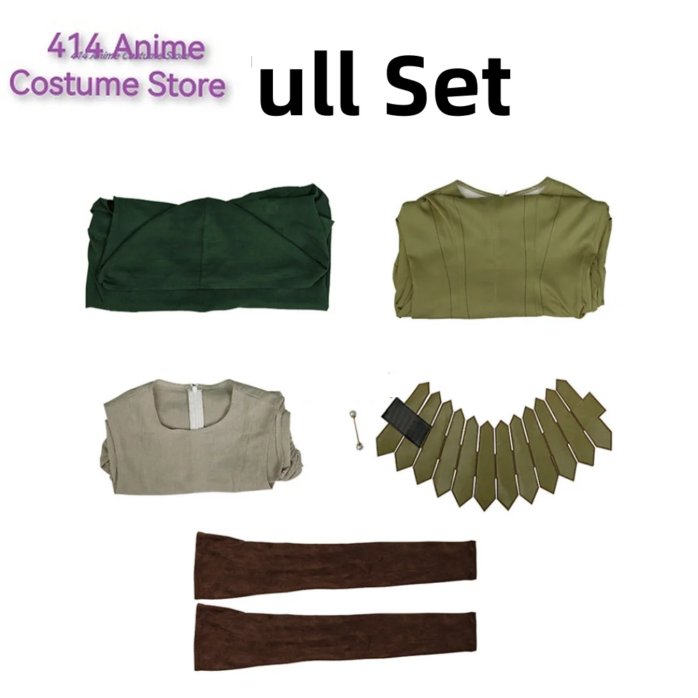 Аниме Delicious in Dungeon Mithrun Косплей Костюм Парик Комплект Meshi Волшебная Одежда