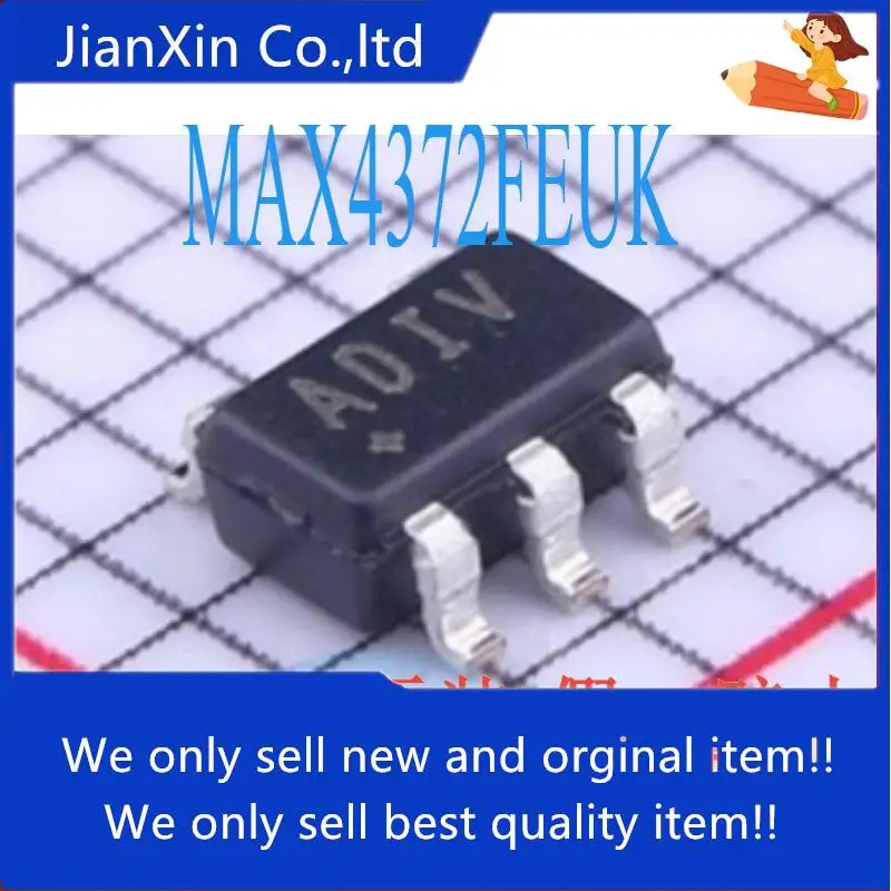 

10pcs 100% orginal new MAX4372FEUK+T SOT23-5 Silkscreen: ADIV Current-Sense Amplifier
