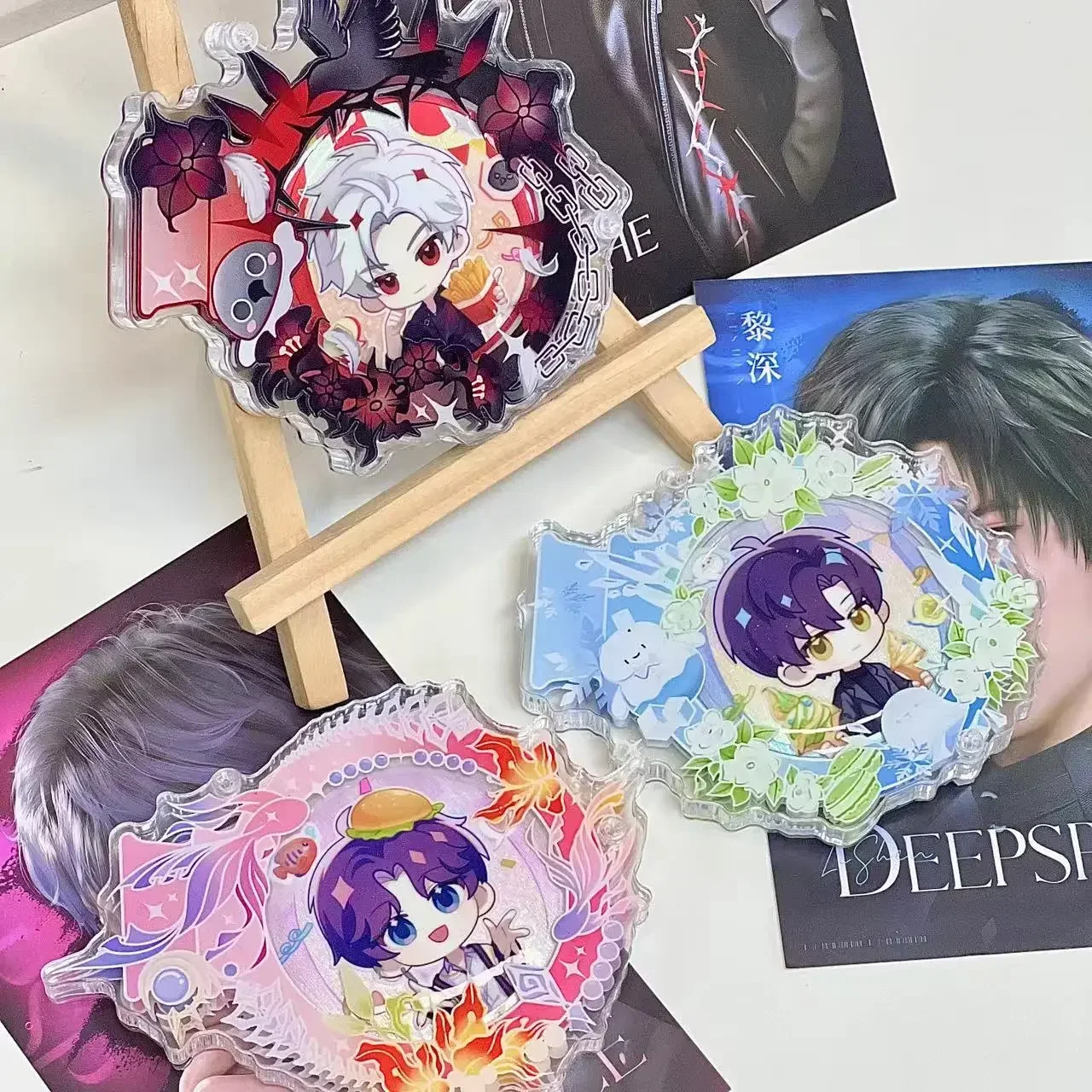 Аниме Love and Deepspace сильус рафайель Ксавье зайне Косплей мультяшный значок Защитная