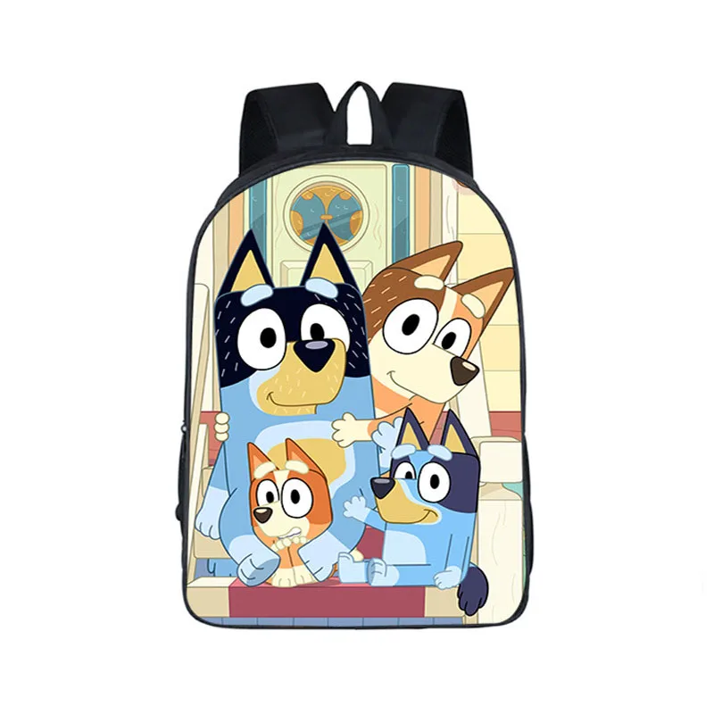 

Disney Cute Bluey Family Children's Backpack Cartoon Fashion Printing Large Capacity Boys and Girls Book Storage School Bags