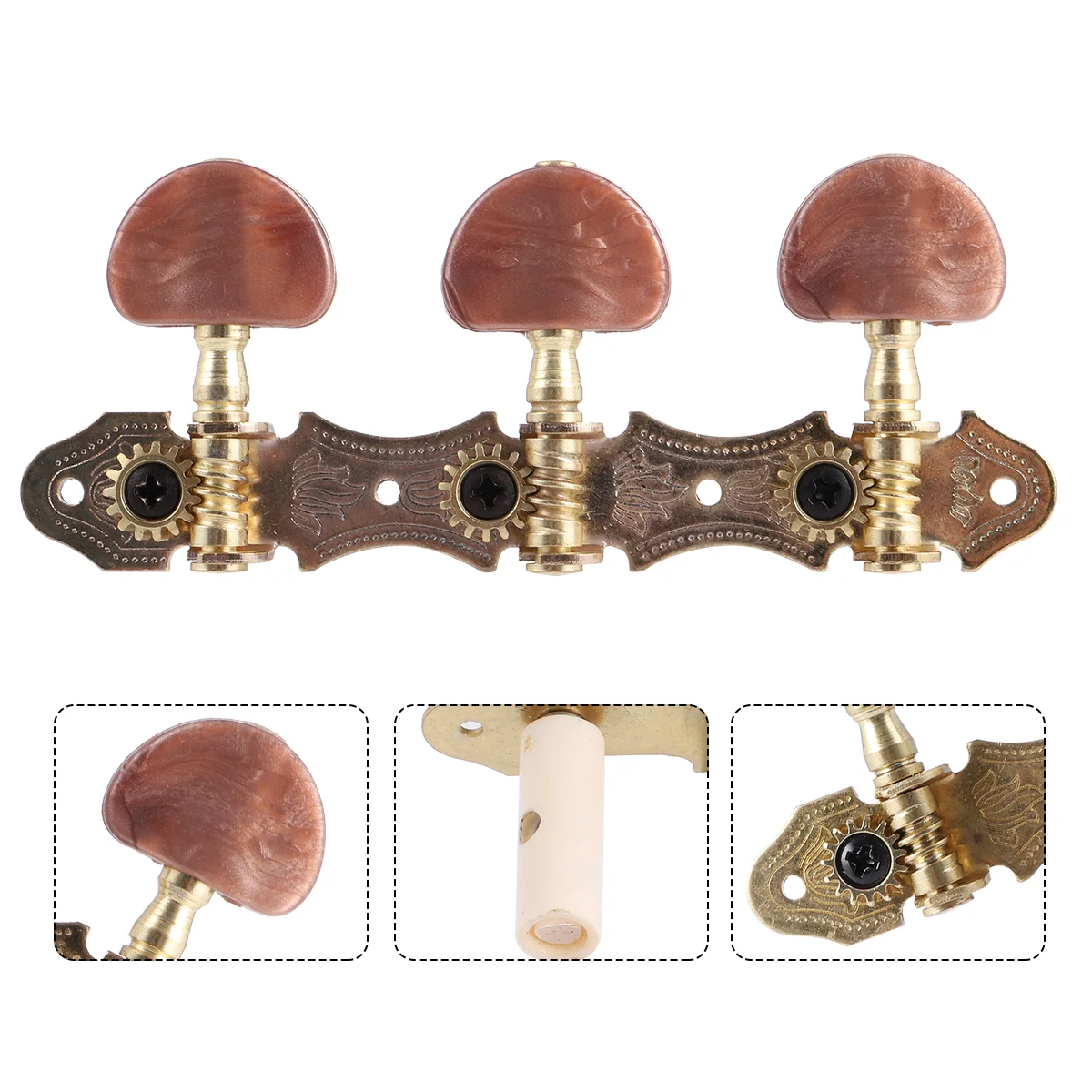 

2pcs Guitar Tuning Pegs Acoustic Classical Guitar Tuning Keys Pegs String Tuners 6 String Machine Tuning Peg ( Brown ) Parts